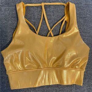 Crowned Athletics Gold Sports Bra